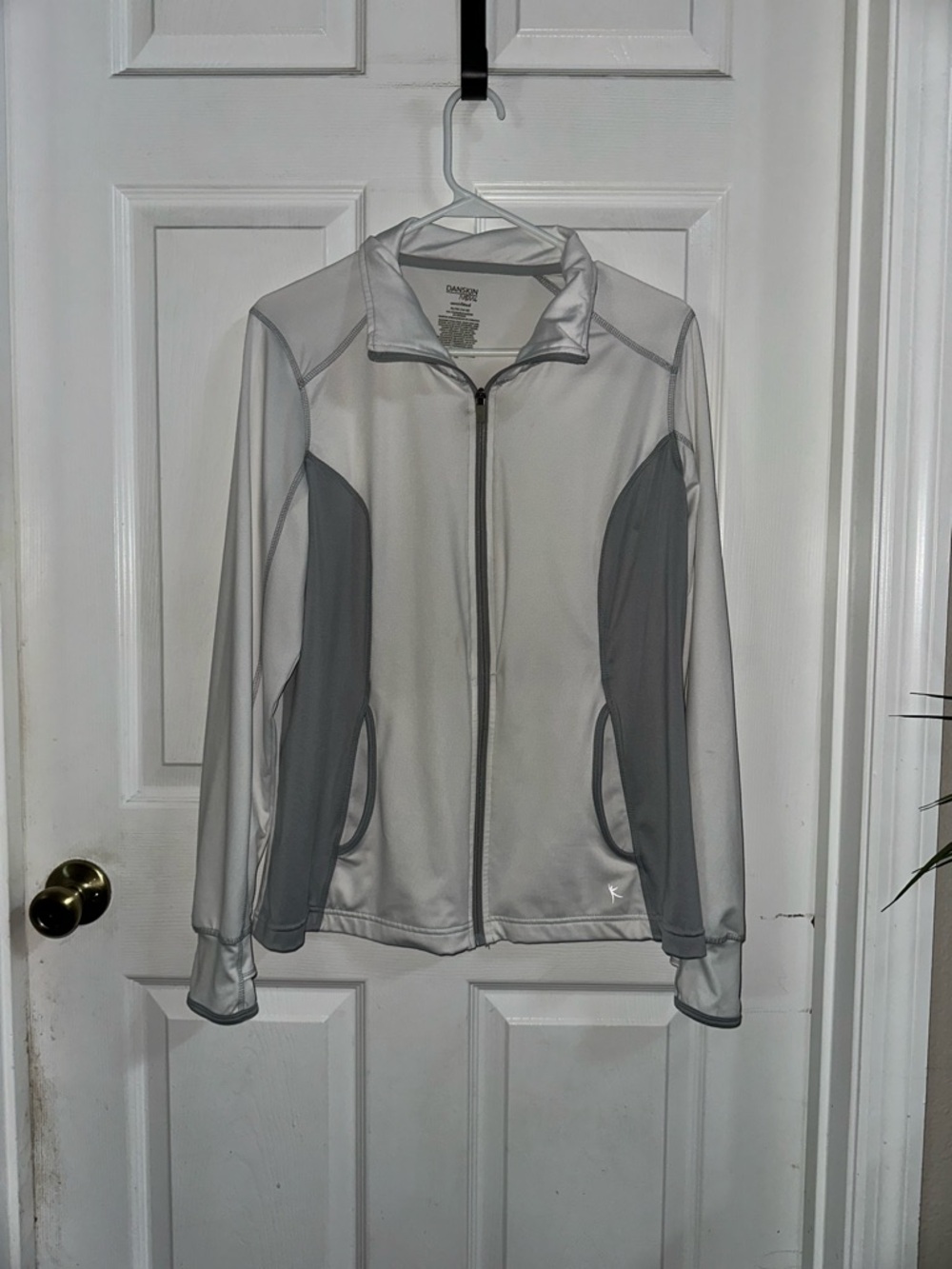 Danskin Now White Semi-fitted Jacket